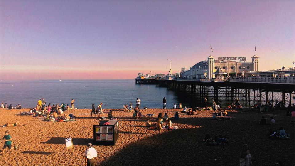 Brighton Pier - Purple Sunset Style