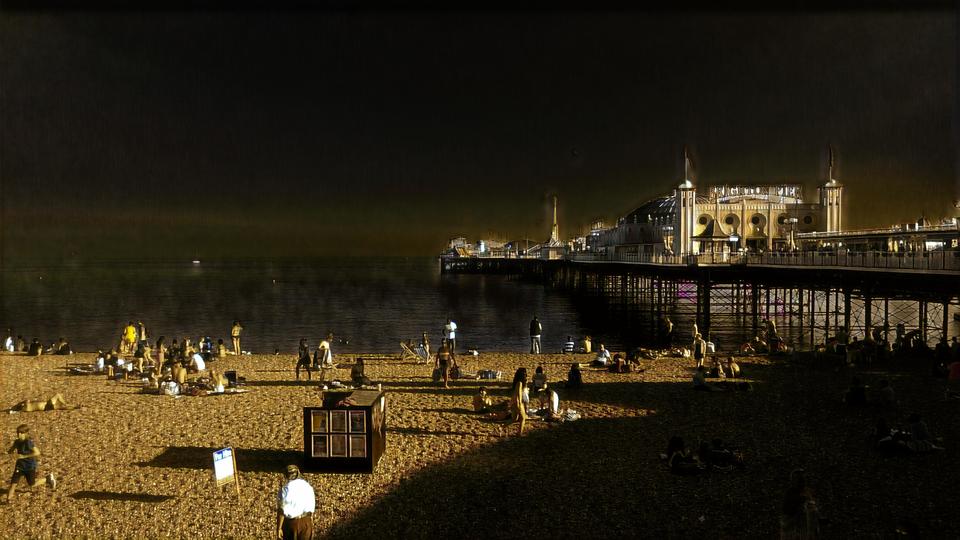 Brighton Pier - Moonlight Style